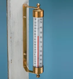 Solid Brass Thermometer