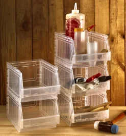 Stackable Light-Duty Storage Bins