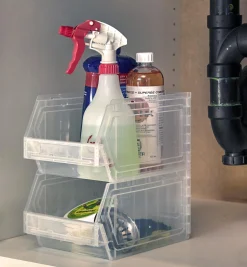 Stackable Light-Duty Storage Bins