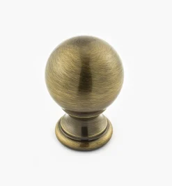 Turned Brass Ball Knobs