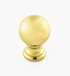 Turned Brass Ball Knobs