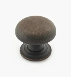 Turned Brass Domed Knobs