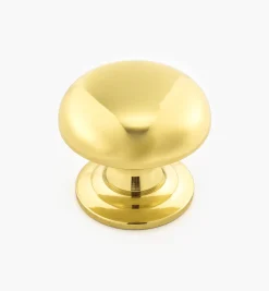 Turned Brass Domed Knobs
