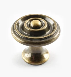 Turned Brass Raised Knobs