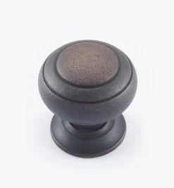 Turned Brass Ring Knobs