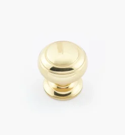 Turned Brass Ring Knobs