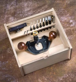 Veritas Large Router Plane, Box & Imperial Blades Set