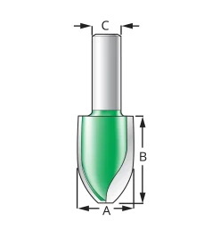 Vertical Cove Panel Raising Bit