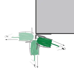 Wall-Mount Swivel Hose Reel