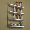 Wide Four-Shelf Screw-Mount Spice Rack